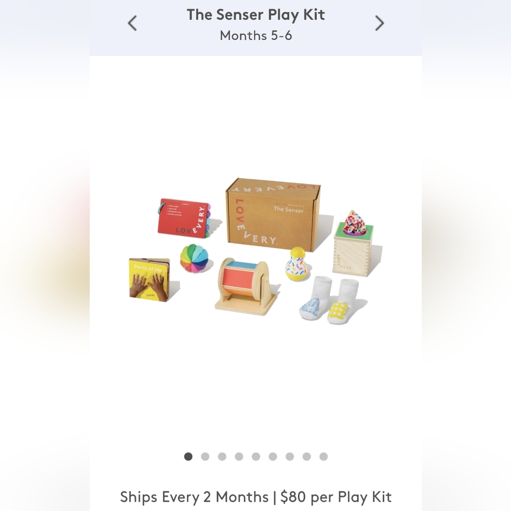 LOVEVERY- the sensor playkit- 5-6mo